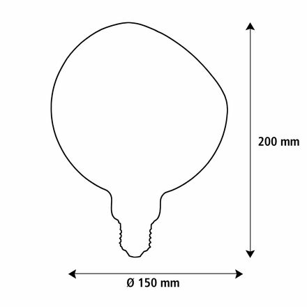 Segula 55030 LED Floating Globe 150 45d kouřová šedá E27  6 W (28 W) 230 Lm 1900 K