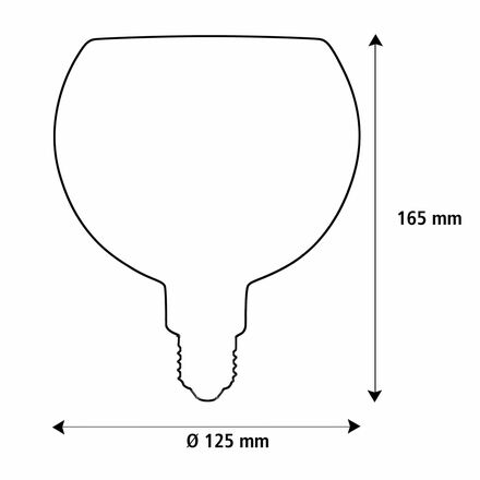 Segula 55056 LED Floating Globe 125 kouřová šedá E27  6 W (22 W) 220 Lm 1900 K