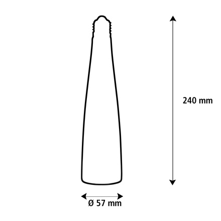 Segula 55105 LED žárovka váza černá E27 6,5 W (14 W) 130 Lm 1.900 K