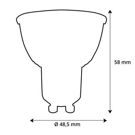 Segula 55220 LED reflektorová žárovka stmívaní do teplé  GU10 7 W (35 W) 400 Lm 1700-2800 K 40d