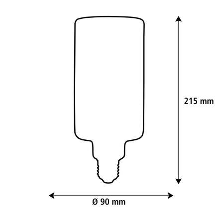 Segula 55453 LED Floating Cylinder polo matná E27 4,5 W (28 W) 300 Lm 2.200 K