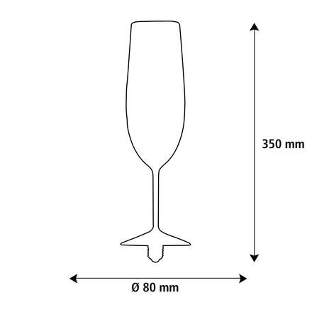 Segula 55461 LED Floating Champagner čirá E27  4 W (35 W) 400 Lm 2200 K