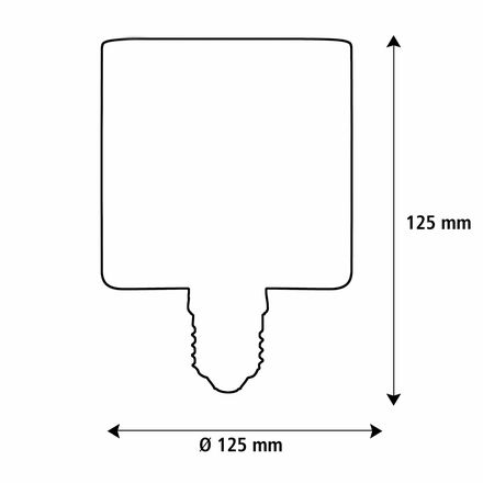 Segula 55001 LED Floating Cube čirá E27  4,5 W (28 W) 300 Lm 2200 K