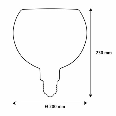 Segula 55008 LED Floating Globe 200 čirá E27  5 W (32 W) 350 Lm 2200 K