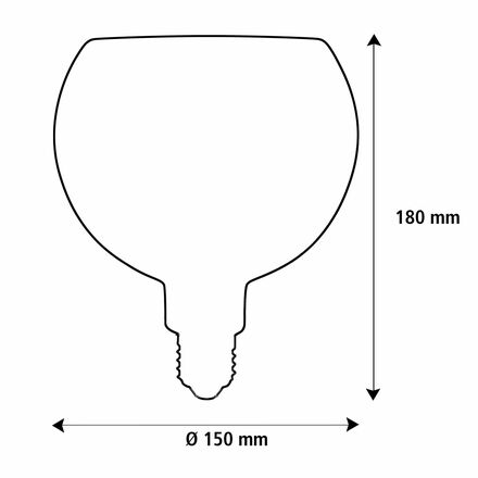 Segula 55059 LED Floating Globe 150 kroucená kouřová šedá E27  6 W (23 W) 230 Lm 1900 K