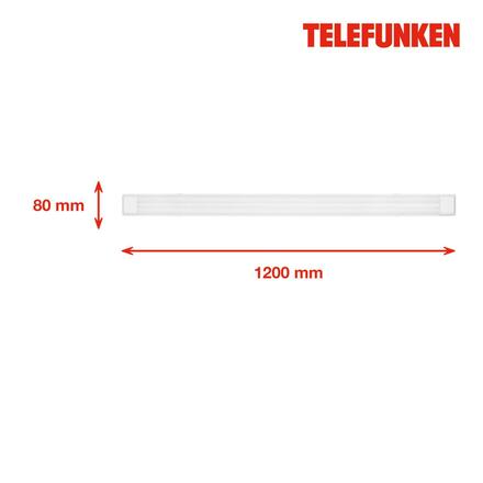 BRILONER TELEFUNKEN LED stropní svítidlo 120 cm 2x50W 5500lm bílé TF 204806TF