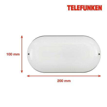 BRILONER TELEFUNKEN LED nástěnné svítidlo 20 cm 15W 1500lm černá TF 205205TF