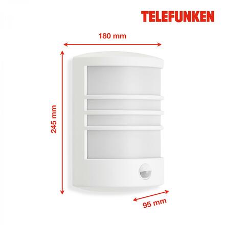 BRILONER TELEFUNKEN LED venkovní svítidlo 24,5 cm 12W 1200lm bílé TF 315506TF