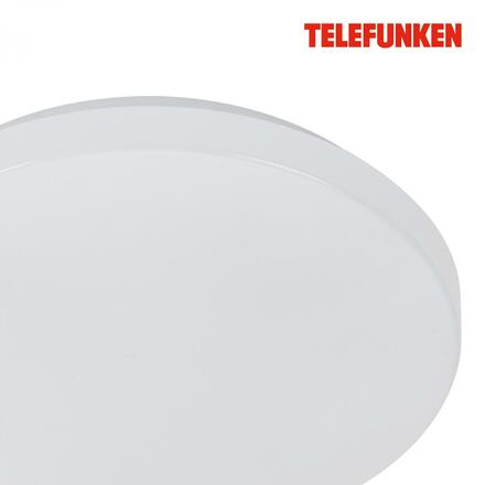 BRILONER TELEFUNKEN LED stropní svítidlo s čidlem, pr. 29 cm, 12 W, bílé IP44 TF 601506TF