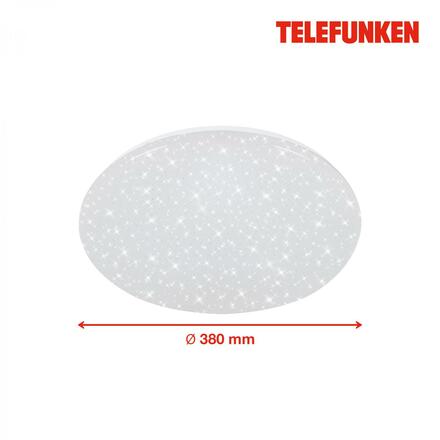 BRILONER TELEFUNKEN LED stropní svítidlo s čidlem, pr. 38 cm, 24 W, bílé TF 601806TF