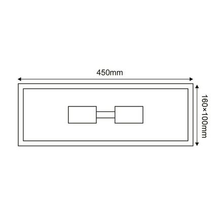 ACA Lighting Garden Wall venkovní nástěnné svítidlo CELIA2WG