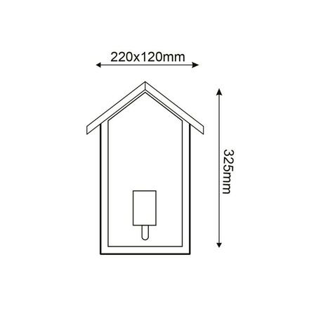 ACA Lighting Garden Wall venkovní nástěnné svítidlo CELIAH1WWH