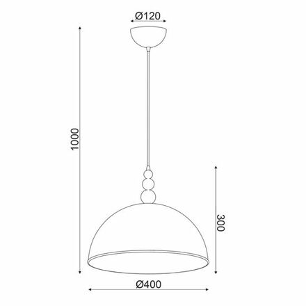 ACA Lighting Decor závěsné svítidlo DCR171183P