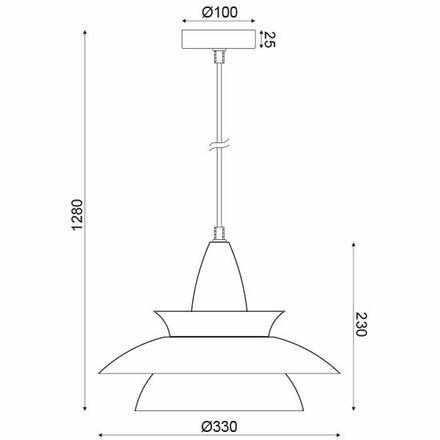 ACA Lighting Style závěsné svítidlo KS07881PPK