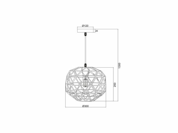 ACA Lighting Vintage závěsné svítidlo KS180430PC