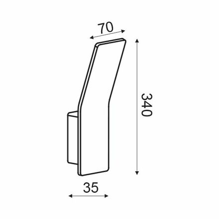 ACA Lighting Wall&Ceiling LED nástěnné svítidlo ZD80036LEDGY