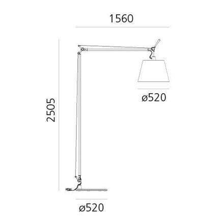 Artemide Tolomeo Maxi 0510010A