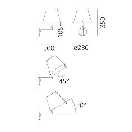 Artemide MELAMPO nást. bez vypín. 0720010A