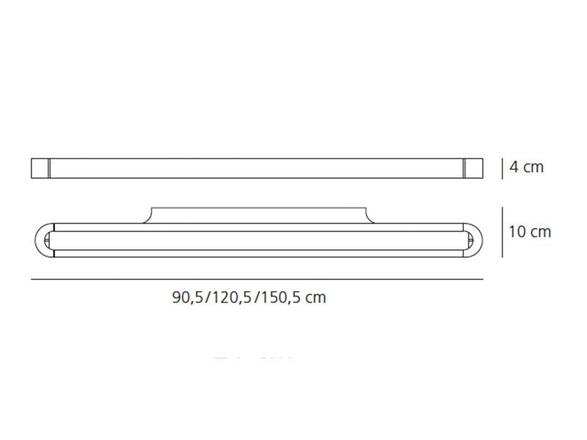 Artemide Talo nástěnné 150 - stmívatelné - černá 1920080A