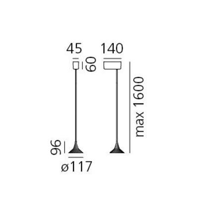 Artemide UNTERLINDEN mosaz 1936010A