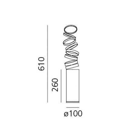 Artemide Decomposé Light stolní lampa - červená DOI4600C16