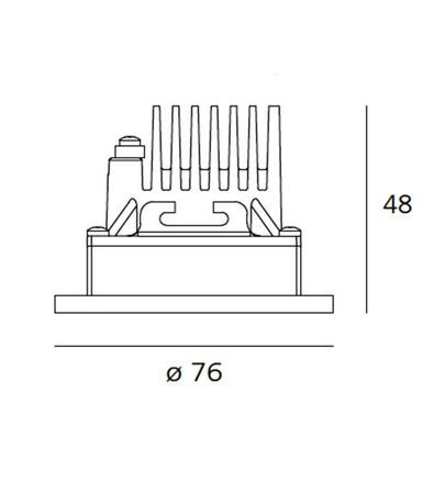 Artemide Zeno Up 3 Frosted - 3000K - kruh NL17090K0