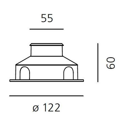 Artemide Ego 55 Flat pochozí hliník 14d 3000K čtverec T40001SPW00