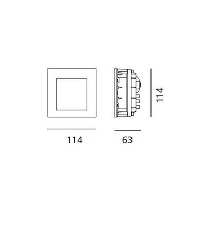 Artemide Faci 12 zapuštěné sklo T417500W00