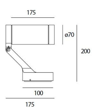 Artemide Obice - 19d 3000K - černá T430518W10