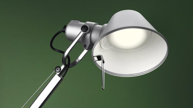 Artemide TOLOMEO stolní LED C/RILEVATORE detektor pohybu alu bez podstavce A005400