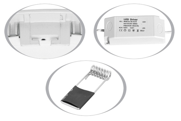 Ecolite SMD panel kruh 12cm, 6W, 2700K, IP20, 470Lm LED-WSL-6W/2700