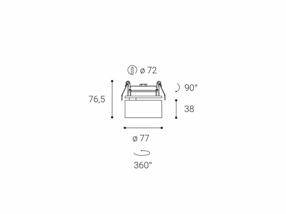 LED2 21507331 KLIP, BW 11W 3000K 21507331