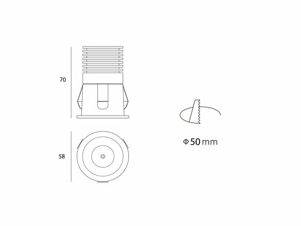 LED2 2250233 RAY S, B ZÁPUSTNÉ ČERNÉ 2250233