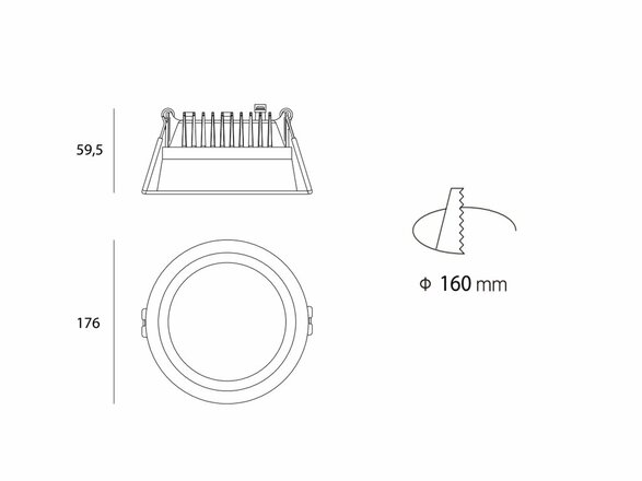 LED2 ZETA M, W ZÁPUSTNÉ BÍLÉ 3000K 2250631