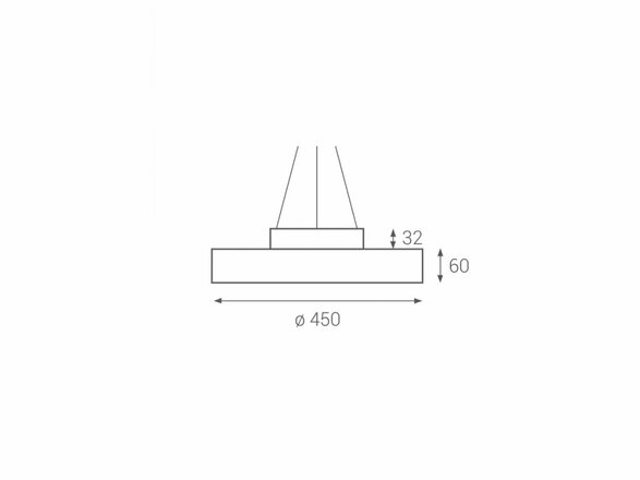 LED2 RINGO 45 P-Z, W 42W 3000K DALI/PUSH