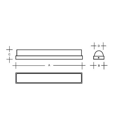 LUCIS nástěnné svítidlo CASTOR 18W LED 3000K sklo bronz opál PS2.L1.73