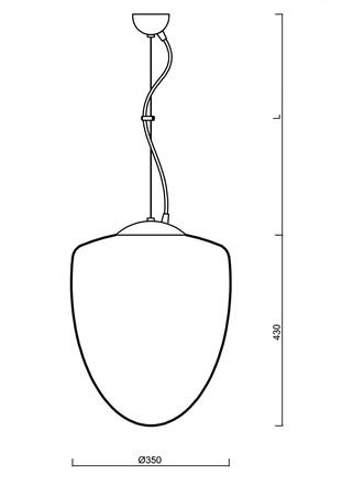 OSMONT 60433 ASTRA L závěsné skleněné svítidlo nerez broušená / bílá IP40 3000 K 27W LED