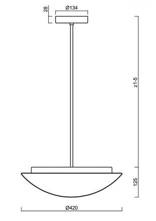 OSMONT 60478 AURA P4 závěsné skleněné svítidlo bílá IP40 3000 K 20W LED DALI