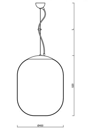 OSMONT 67323 TANIA L2 závěsné skleněné svítidlo bílá IP40 3000 K 41W LED DALI