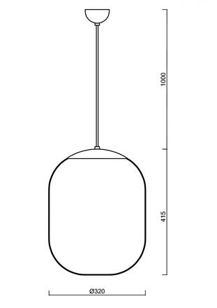 OSMONT 67351 TANIA S1 závěsné skleněné svítidlo bílá IP40 3000 K 27W LED DALI