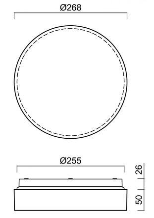 OSMONT 71579 IRIDA 2 stropní/nástěnné plastové svítidlo IP65 4000 K 11W LED DALI