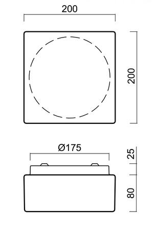 OSMONT 51381 LINA 1 stropní/nástěnné skleněné svítidlo bílá IP43 3000 K 8W LED