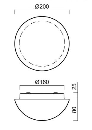 OSMONT 51762 AURA 6 stropní/nástěnné skleněné svítidlo bílá IP44 4000 K 8W LED