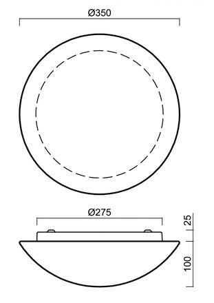 OSMONT 59014 AURA 3 stropní/nástěnné skleněné svítidlo bílá IP43 3000 K 19W LED HF