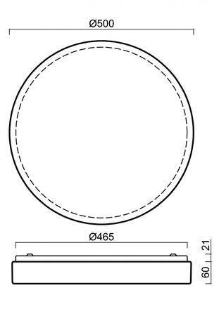 OSMONT 67727 DELIA 3 stropní/nástěnné plastové svítidlo IP54 4000 K 49W LED