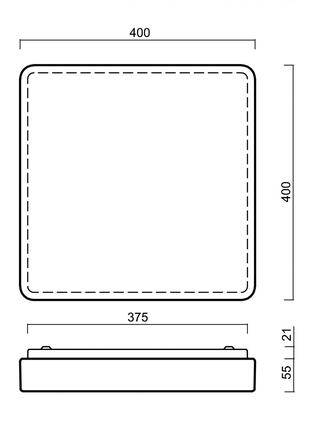 OSMONT 69811 TILIA C2 stropní/nástěnné plastové svítidlo IP54 4000 K 33W LED HF nouzové kombinované 3 h