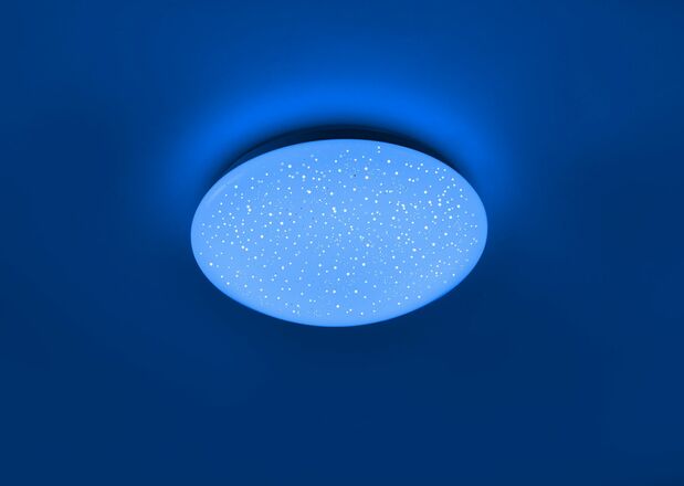 LEUCHTEN DIREKT is JUST LIGHT LED stropní svítidlo, hvězdné nebe, průměr  26cm RGB+3000K LD 14241-16