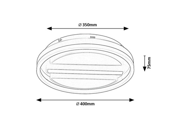 Rabalux stropní svítidlo Gremin LED 55W CCT DIM 71112