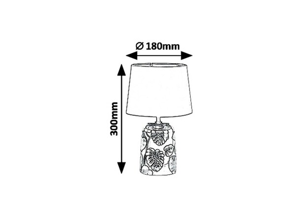 Rabalux stolní lampa Sonal E14 1x MAX 40W černá 4549