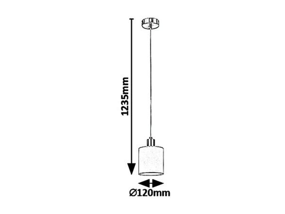 Rabalux závěsné svítidlo Natina E14 1x MAX 25W hnědá 5013